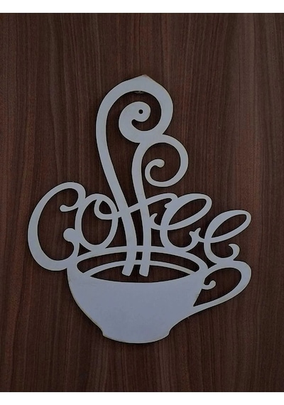 Lavanta Tasarım Coffee Duvar Süsü Beyaz