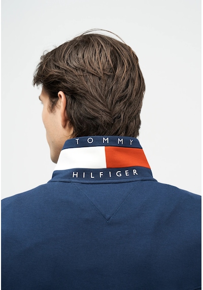 Tommy Hilfiger Yarım Fermuar Dik Yaka Sweatshirt Lacivert
