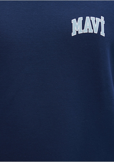 Mavi - Mavi Logo Baskılı Mavi Sweatshirt 0611716-89353 Lacivert