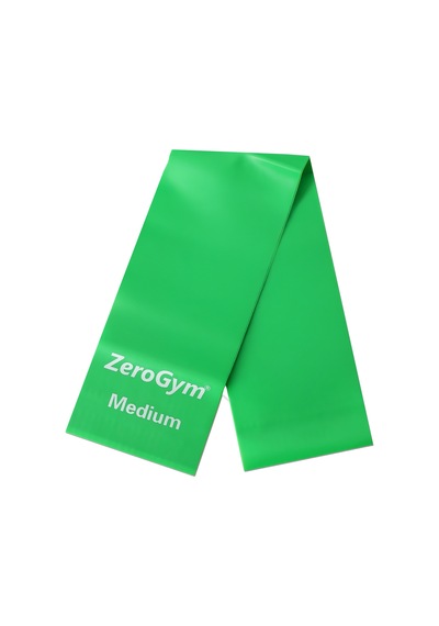 Zerogym Egzersiz Bandı Pilates Bandı, 150cmx15cmx0,55cm Yeşil Orta Yeşil