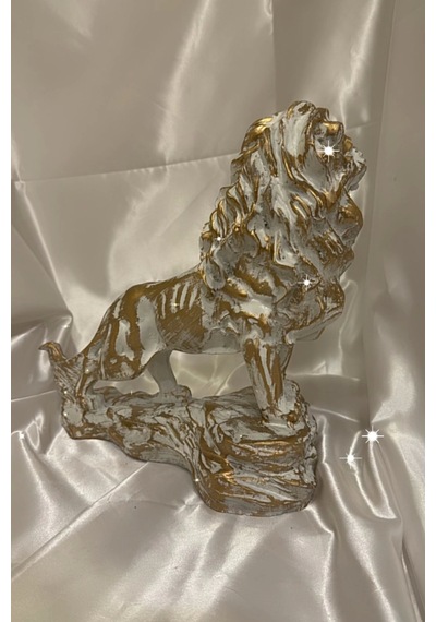 Aslan Kukreyen Aslan Galatasaray Biblosu Beyaz Gold Eskitme