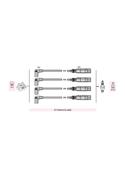 Buji- Kablosu Vw Bora Variant 1600 -2000 8v 1998-05-vw Passat 1996-00 Netex Ntx Sp01 478