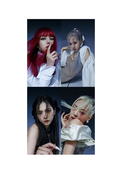 Kpop-blackpink Büyük 6 No Kartpostal 10cm 15cm Desenli 4'lü Kartpostal Seti