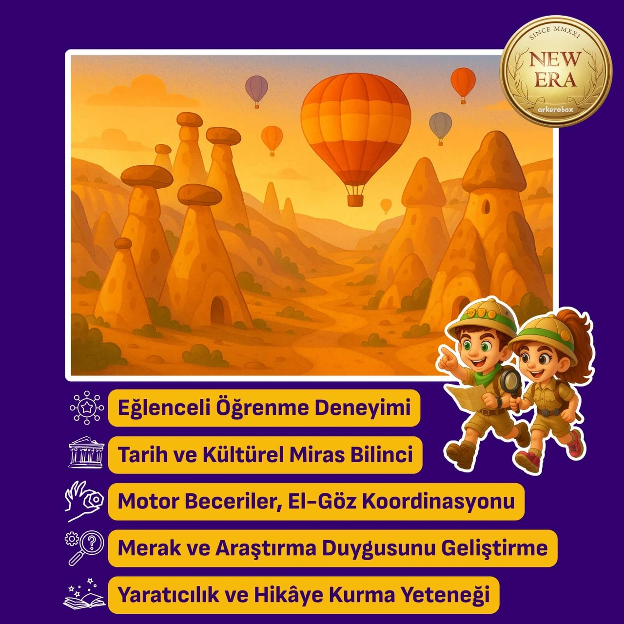 Arkerobox Kapadokya Cappadocia New Era Eğitici Kazı Seti