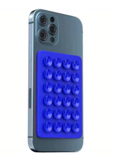 Silikon Vakumlu Telefon Tutucu Kaymaz Vantuzlu Ve Yapışkanlı Stand Çok Renkli