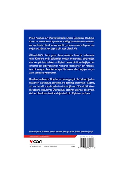 Can Yayınları - Ölümsüzlük - 9789750726668