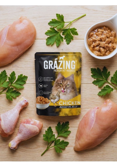 12li Kedi Yaş Maması Tavuklu Gelişim Sağlar 85 Gr X 12 Adet