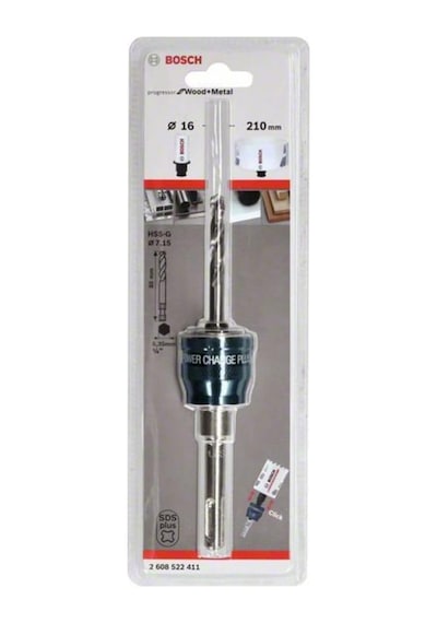 Professional Accessories 1 X Power Change Plus Adaptör Sds Plus, Hss-g Matkap 7,15 X 85 Mm, Delik Testeresi Aksesuarı