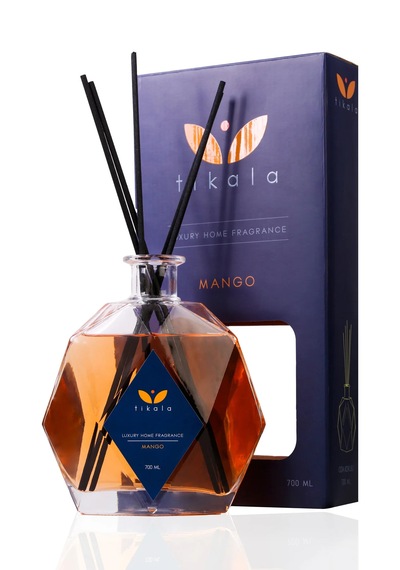 Bambu Çubuklu Kristal Oda Kokusu Mango 700 Ml - Home Fragrance 700 Ml Mango