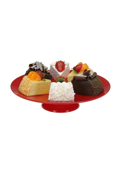 Gastronomi Teşhir Tepsisi Ayaklı Yuvarlak 25 Cm Pc Çok Renkli