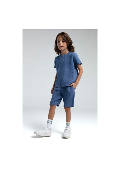 Roly Poly Premium Erkek Çocuk Keten Pamuklu Rahat Kalıp Kısa Kol Bermuda Şortlu Pijama Takım Okyanus Roly Poly Premium Erkek Çocuk Keten Pamuklu Rahat Kalıp Kısa Kol Bermuda Şortlu Pijama Takım Okyanus
