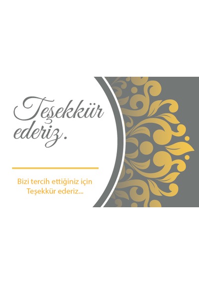 Ny Teşekkür Kartı