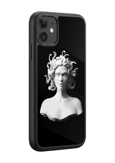 İphone 11 Uyumlu Medusa Desenli Kamera Korumalı Darbelere Dayanıklı Kılıf 911-medusa-iphone11