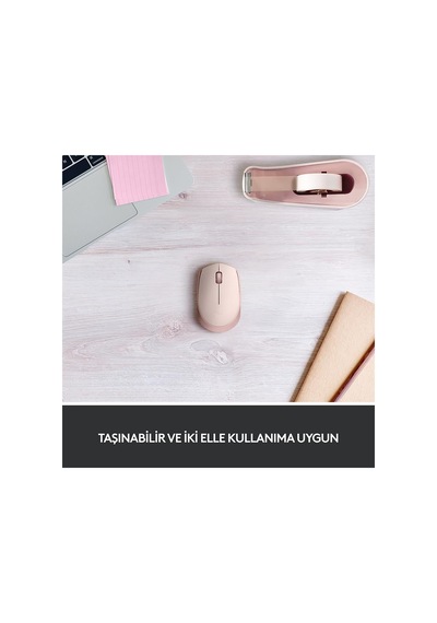 Logıtech 910-006865, M171 Rose, Usb Nano 2,4g Kablosuz, 1000dpi, Optik, 3 Tuşlu, 12ay Pil Ömrü, Mouse