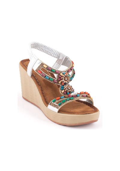 Guja 155 Kadın Sandalet Guj-y6-00155567 Gümüş