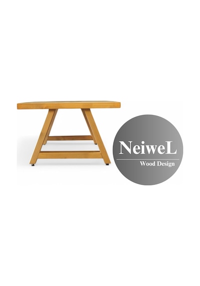 Neiwel Bies Doğal Ahşap Sehpa-70-140 Açık Ceviz