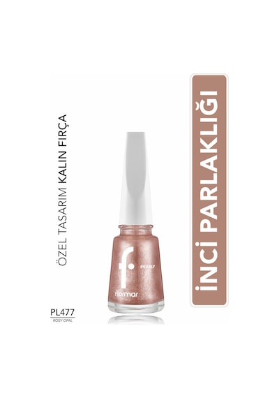 Flormar Pearly Yarı Transparan & Parlak Bitişli Sedefli Oje Pl477 Rosy Opal