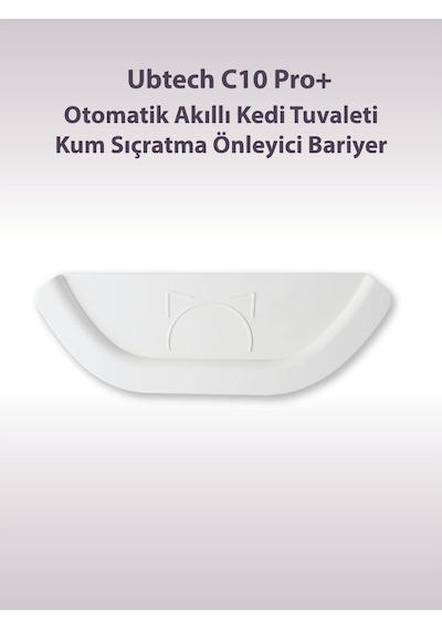 Ubtech C10 Pro Kameralı Otomatik Akıllı Kedi Tuvaleti İçin Aparat/buffle, Kum Sıçratma Önleyici