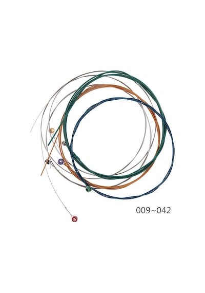 Orphee Rx15-C Steel Electric Guitar Strings Colorful Takım Tel Re