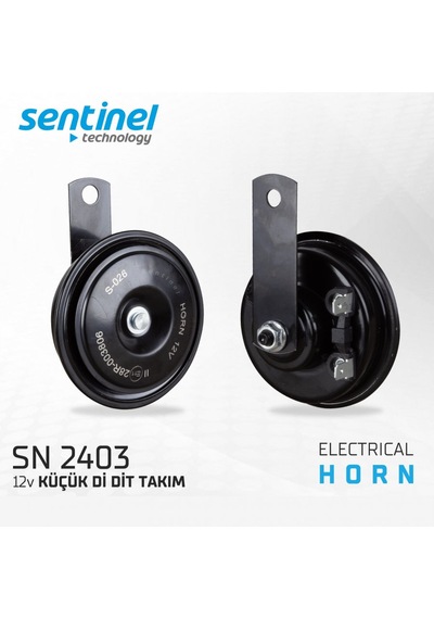 Korna 12v Küçük Di Dit Kalın - İnce Ses 2li Set