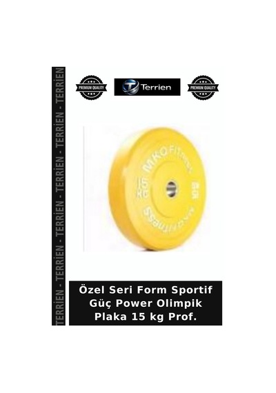 Özel Seri Form Sportif Güç Power Olimpik Plaka 15 Kg Prof.