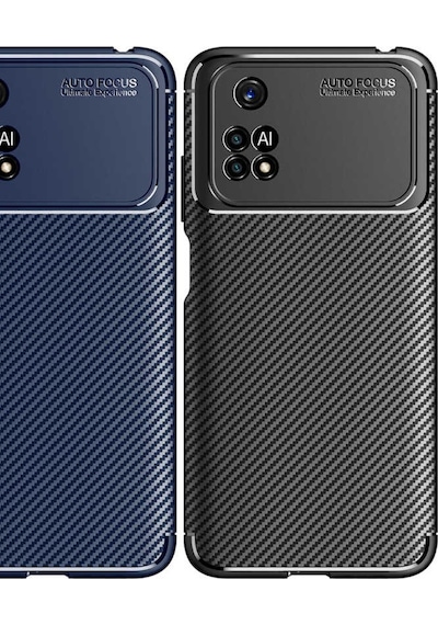 Xiaomi Poco M4 Pro 4G Kılıf Karbon Silikon Case Kapak