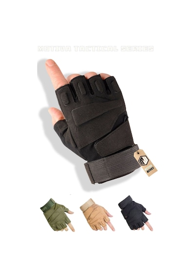Lenscape Blackhawk Combat Siyah Taktik Motosiklet Bisiklet Airsoft Eldiven