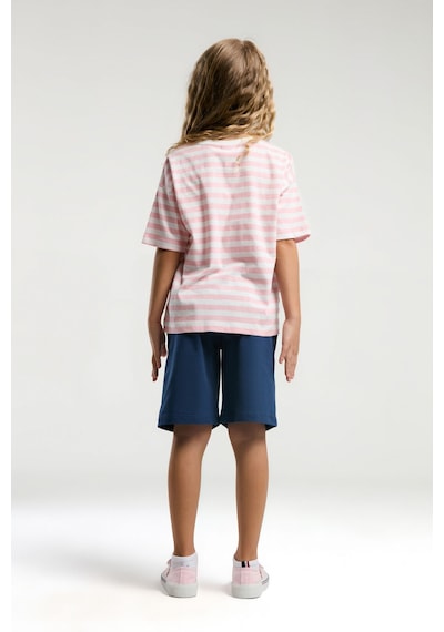 U.S. Polo Assn. U.s. Polo Assn Kız Çocuk Pembe Bermuda Takım Us2074-c-v2 Pembe
