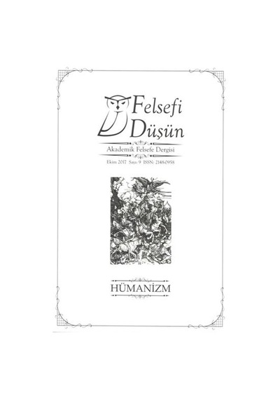 Felsefi Düşün Akademik Felsefe Dergisi Sayı 9