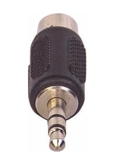 3.5 Mm Stereo Erkek - 1 Rca Tos Dişi Çevirici Jack