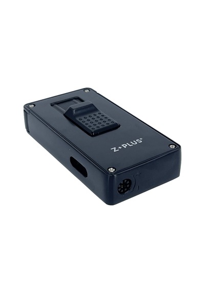 Z+plus Lüks Metal Çift Torch Jet Alevli Puro Çakmağı - Siyah