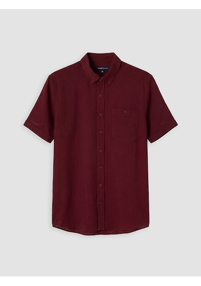 Lcwaıkıkı Classic Bordo Regular Fit Poplin Erkek Gömlek