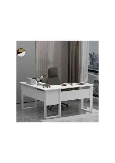 Temur Ofis Masası Beyaz