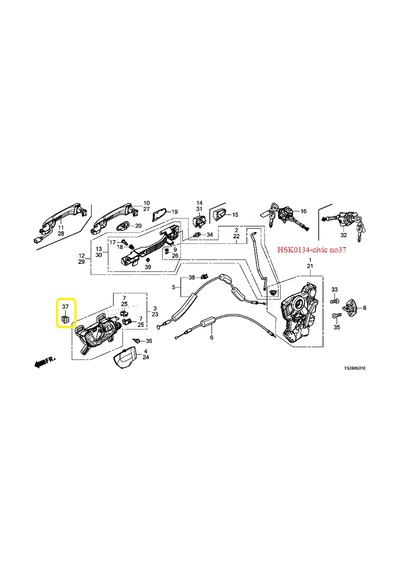 Honda Nissan Mazda Klips 90662Sb2003 62698-V7000 HSK0134