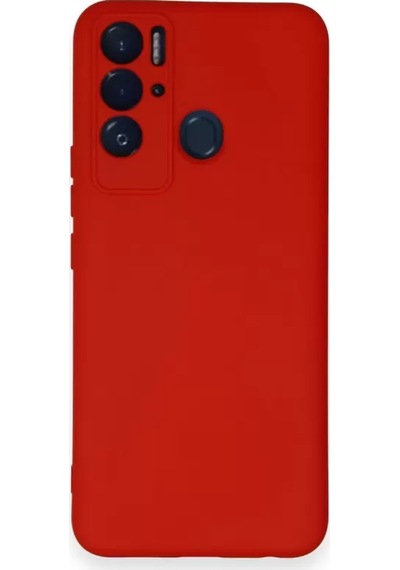 Newface Tecno Pova Neo Kılıf Nano İçi Kadife Silikon - Kırmızı