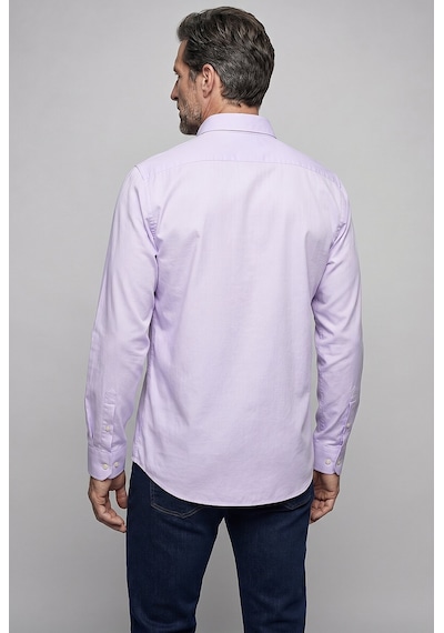 Bisse Regular Fit Cepsiz Lila Uzun Paşa Yaka Gömlek Gmoks261001 D44 Lıla