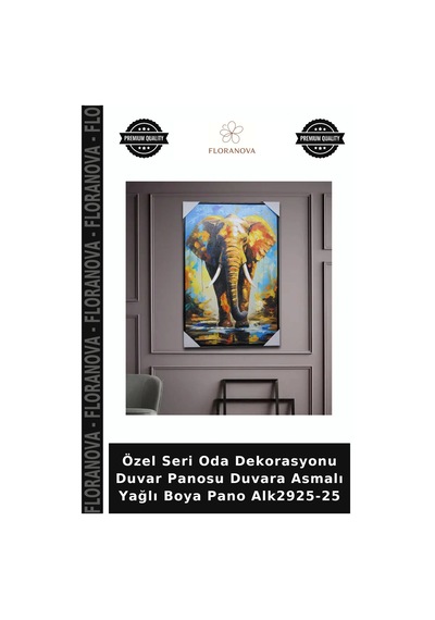 Özel Seri Oda Dekorasyonu Duvar Panosu Duvara Asmalı Yağlı Boya Pano Alk2925-25