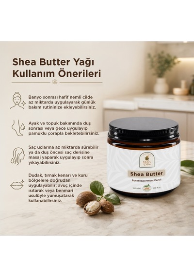Shea Butter Yağı 100 Ml %100 Saf Diğer