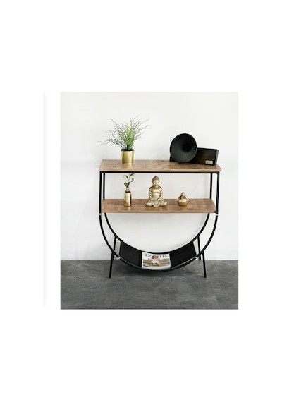 Metal Dresuar Raf Salon Konsol Mobilya 5163 Siyah