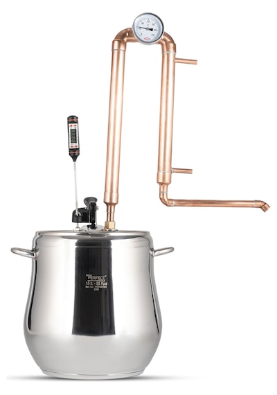 Bitkisel Damıtma İmbik Damıtma Sistemi Mesh Dolgulu 15 Litre