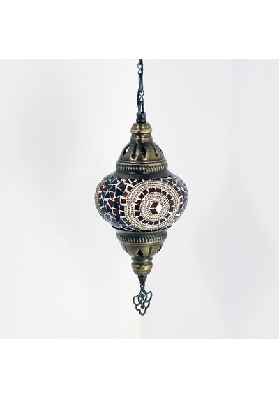 Dekoratif MOZAİK OSMANLI LAMBASI EL YAPIMI TEKLİ SARKIT AVİZE