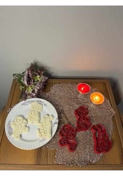 Almalı Dansçı Kurabiye Adamlar Gingerman Kurabiye Kalıbı Seti 3'lü