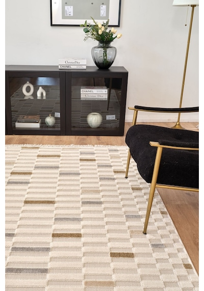 Kaşmir Halı 7/24 Luna Glow 160x230 CM Salon Mutfak Halısı Kilim