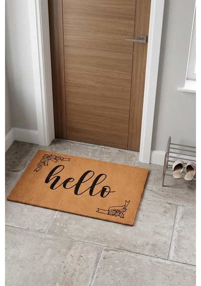 Villadia Home Textile Kapı Önü Paspası Kaymaz Taban Dekoratif Paspas Ev Giriş Antre İç Ve Dış Mekan Paspası 45x70 Cm 27ypycoco