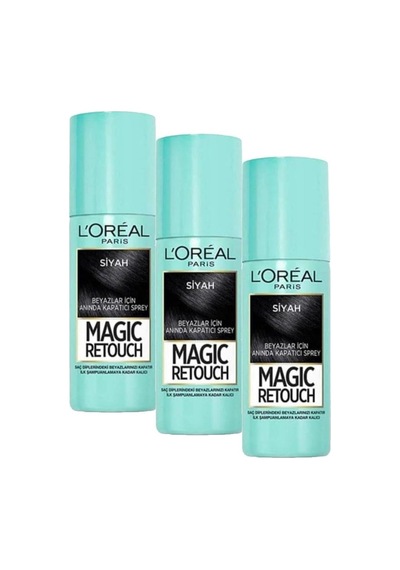 Retouch Beyaz Dipleri Kapatıcı Sprey 75 Ml - Siyah 3 Paketi