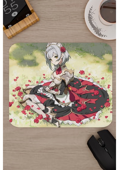 Noelle Genshin Impact Anime Oyuncu V5 - 22x18 Gaming Mouse Pad Fare Altlığı