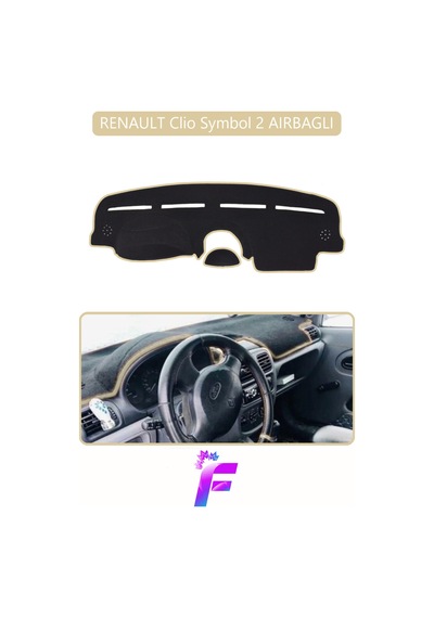 Renault Symbol 2 Uyumlu Torpido Örtüsü Yansıma Önleyici Tam Koruma Kolay Ve Hızlı Montaj J67