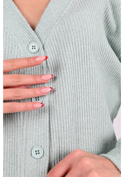 Koza Butik Kadın Örme Hırkalı Takım 3975-24 001