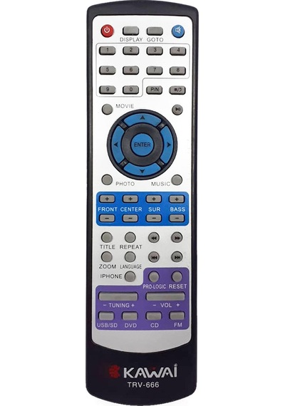 5+1 Ses Sistemi Kumandası Kawai Trv-666-655-570-580