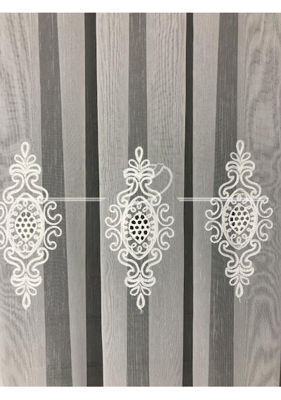 Tül Perde Taç Marka Ekselans Desen Serpme Suzene Motif Çok Renkli